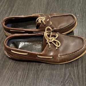 Sperry Top Sider - Men's Authentic Original 2-Eye Boat Shoe - Brown, Size 9.5